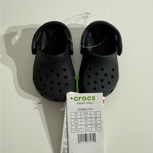 Crocs Baby Classic Black Size c4